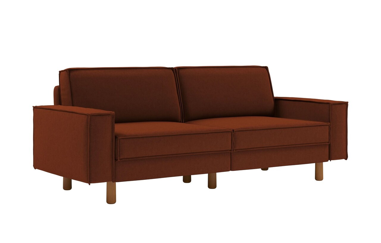 Canapea 3 locuri, Atelier del Sofa, 918CMF1234, Otel, Rou de igl / Nuc Canapele